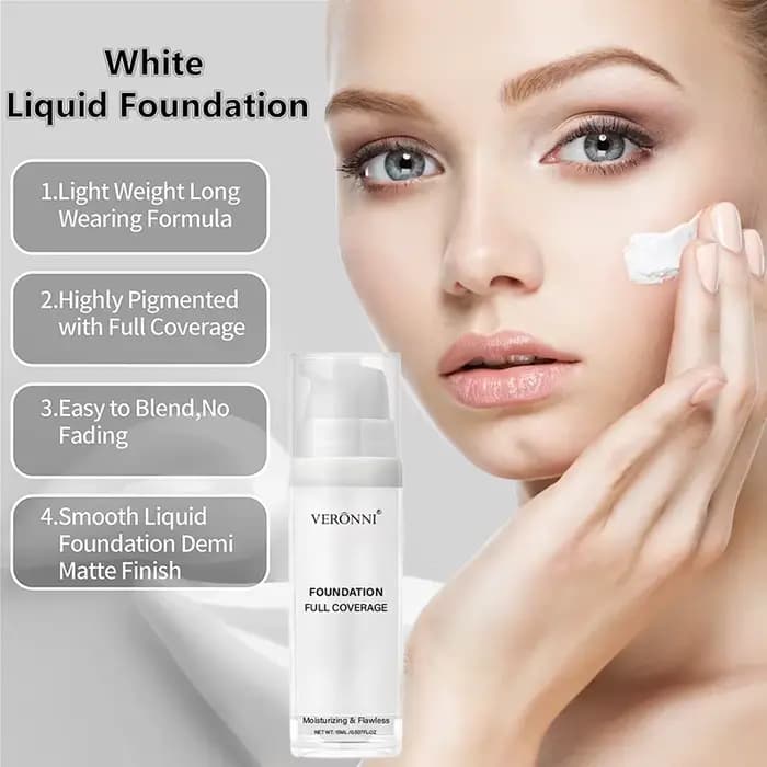 Fond de teint professionnel blanc pour le visage