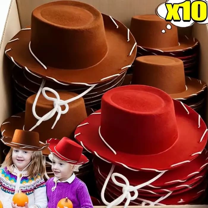 Chapeau de cowboy en feutre marron-rouge, réglable, à large bord, style western, pour sports de plein air, escalade, activités en milieu sauvage, accessoires de fête