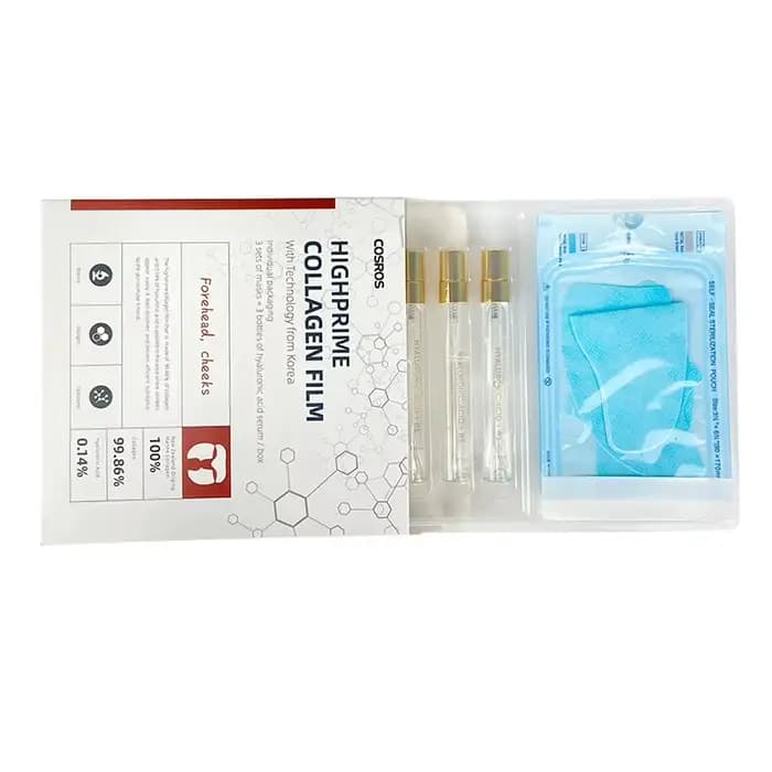 Ensemble de masques au collagène raffermissant pour Lifting du visage, avec Spray d'essence, coréen, absorbant, soluble, à l'acide hyaluronique, ensemble de patchs pour les yeux