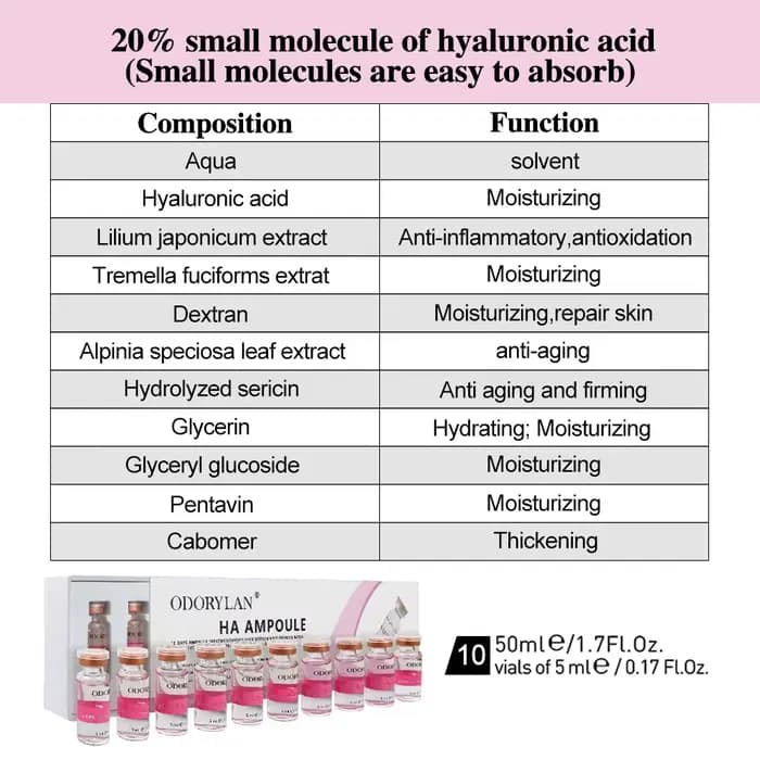 Sérum pour le visage à l'acide hyaluronique, essence de réparation de la peau, soin raffermissant, hydratant, anti-âge