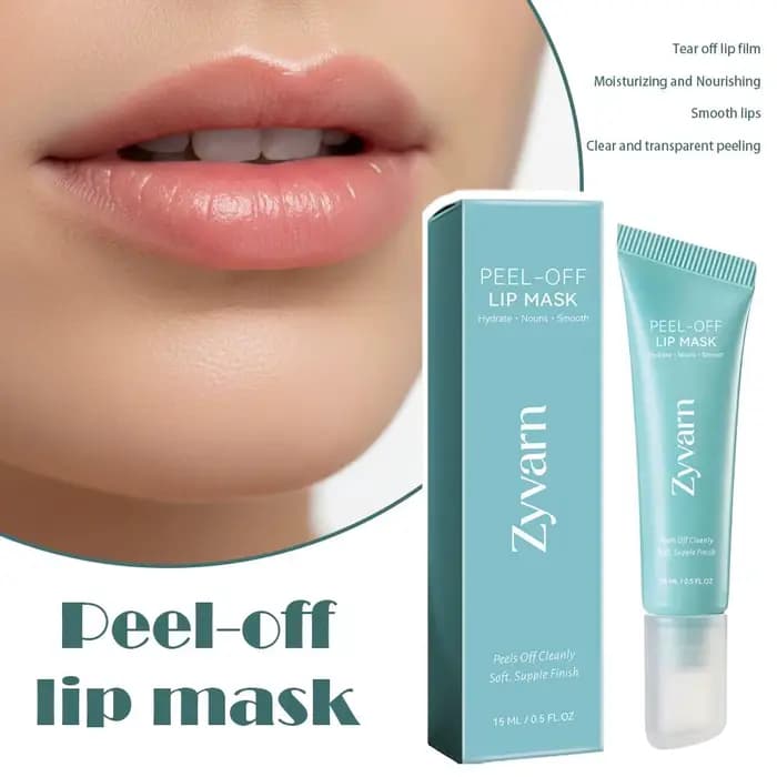 Masque Lèvres Peel-Off Réparateur Traitement Anti-Gerçures Hydratant Léger Nourrissant Améliore la Sécheresse Exfoliant