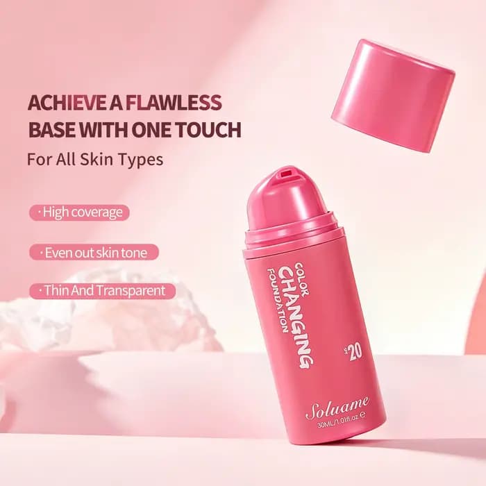 Fond de teint changeant de couleur SPF 20
