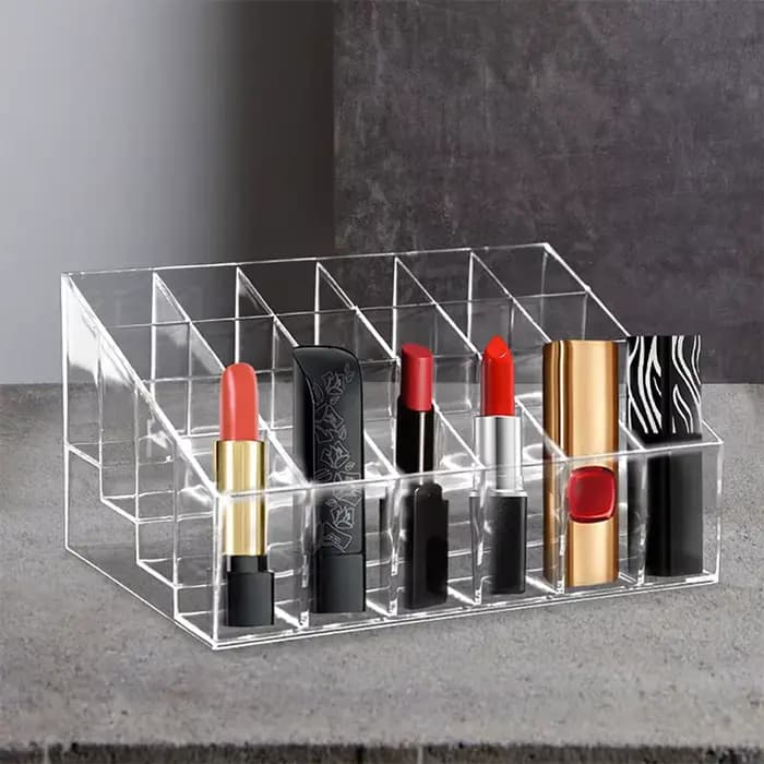 Boîte de Rangement Acrylique pour Rouge à Lèvres et Verhéritage à Ongles