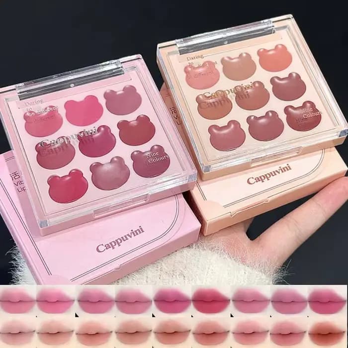 Cappuvini Mousse à lèvres velours 9 couleurs – Finition mate et naturelle