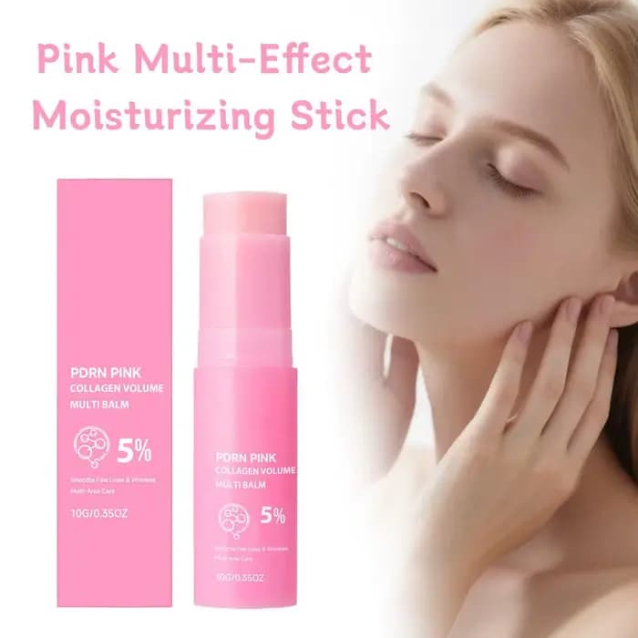 Stick multi-baume PDRN au collagène rose