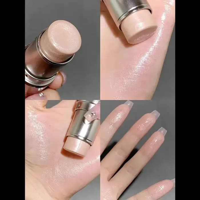 Bâton de haute brillance surligneur Blush eau lumière miroitant imperméable visage Contour illuminateur éclaircir
