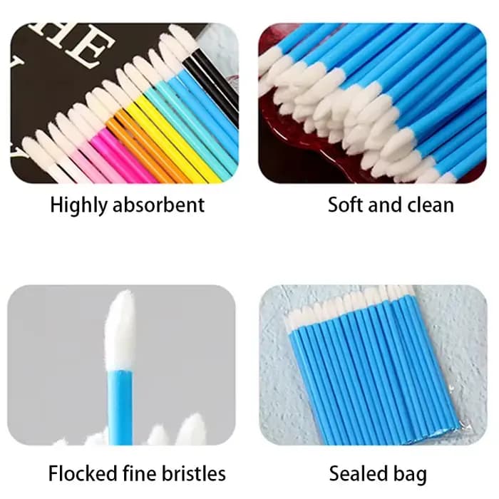 100 pièces brosse à lèvres