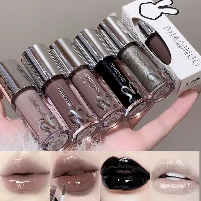 Gloss à lèvres effet miroir nude