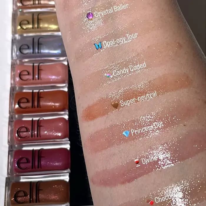 Elf – brillant à lèvres 8 couleurs