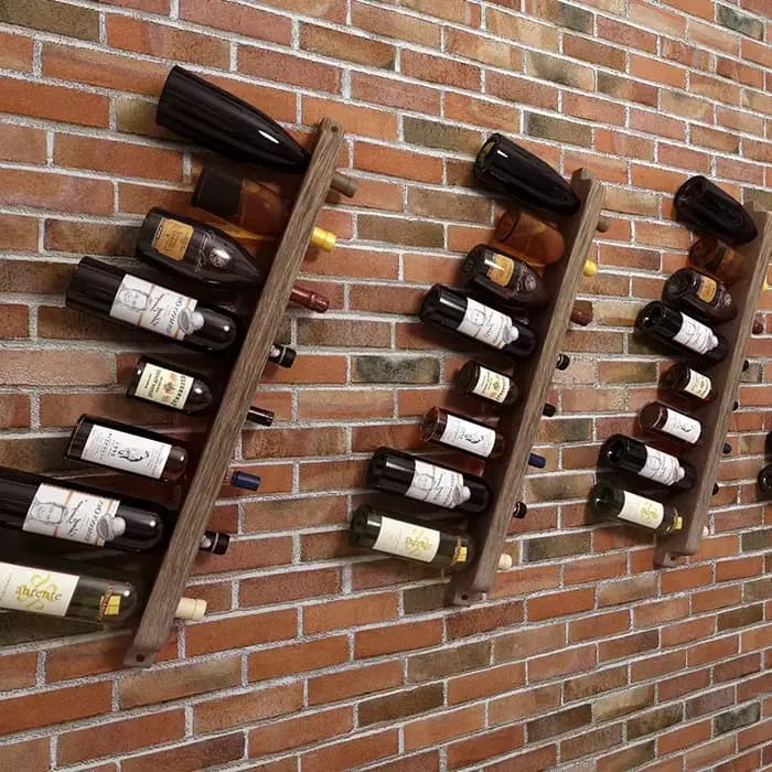 Casier à vin domestique mural, Simple et créatif, bouteille de vin rouge, Bar, organisateur de stockage de bière pour décor de cuisine et de salon
