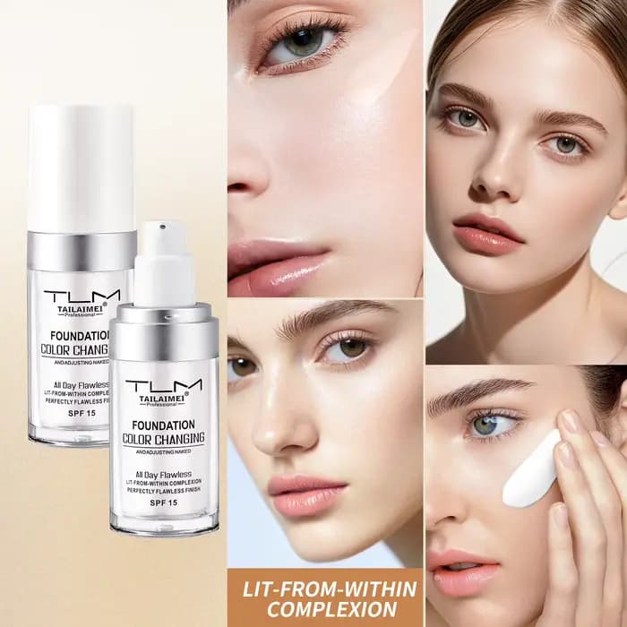 TLM – fond de teint liquide correcteur à couleur changeante