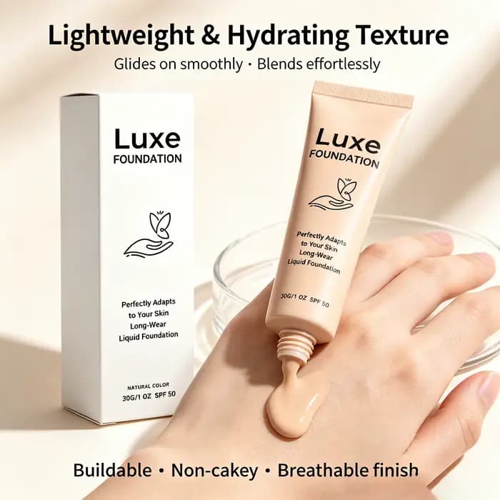 Fond de teint liquide changeant de couleur Luxe – Base de maquillage intelligente adaptative au