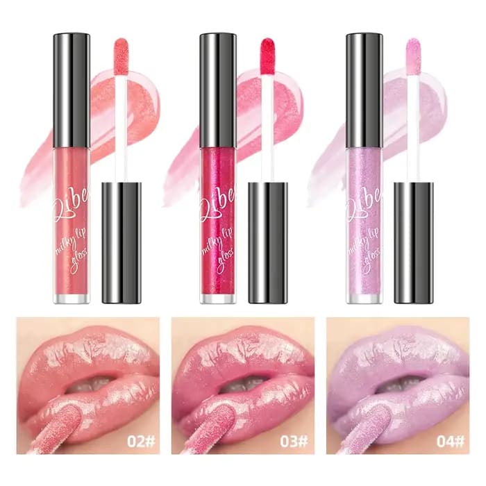 Huile à lèvres nacrée rose corail teinte effet