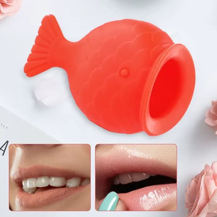 Rehausseur de lèvres en silicone souple en forme de poisson pour un effet repulpant et un volume accru