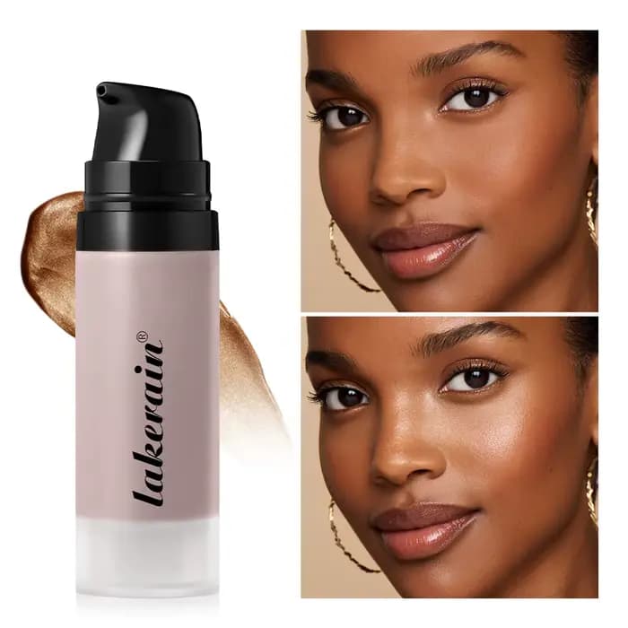 Fond de teint brillant Super Gel léger rosée polyvalent llluminateur apprêt hydratant nourrir