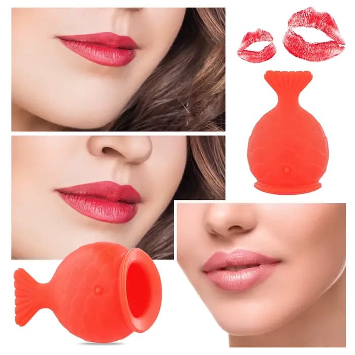 Rehausseur de lèvres en silicone souple en forme de poisson pour un effet repulpant et un volume accru