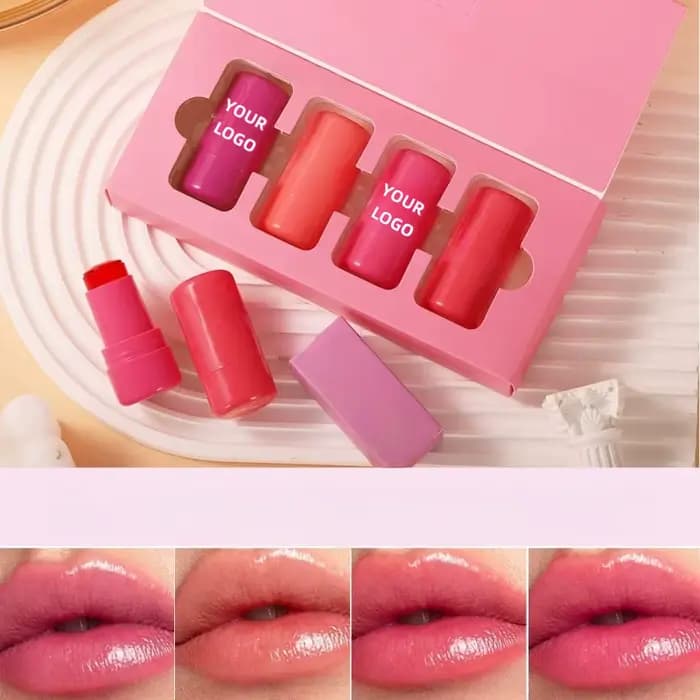 【Logo personnalisé】 50 pièces de tubes à rouge à lèvres ronds personnalisés pour l'emballage de produits de maquillage