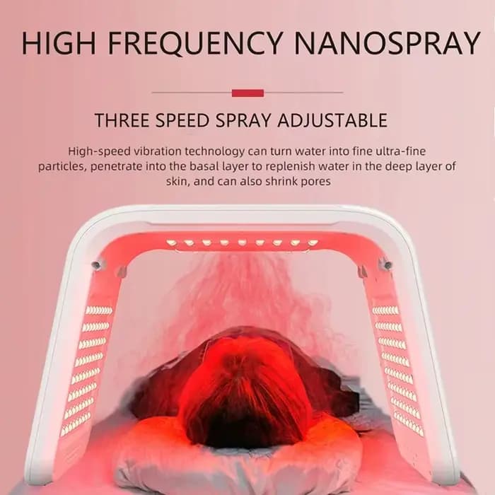 Photothérapie faciale LED, masque LED PDT à 7 couleurs, traitement professionnel, machine de beauté, équipement de soin de la peau du visage et du corps, SPA