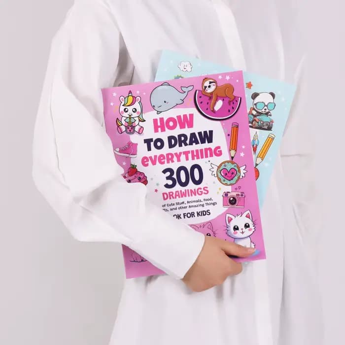 Comment dessiner tout : 300 dessins de trucs mignons, animaux, nourriture, cadeaux et autres choses incroyables |   Livre pour adultes