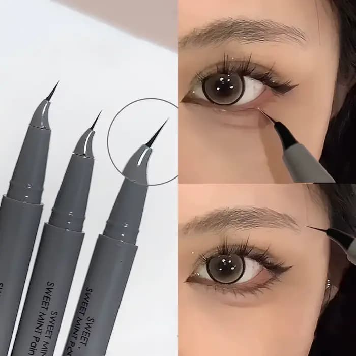 Eyeliner liquide à pointe fine courbée