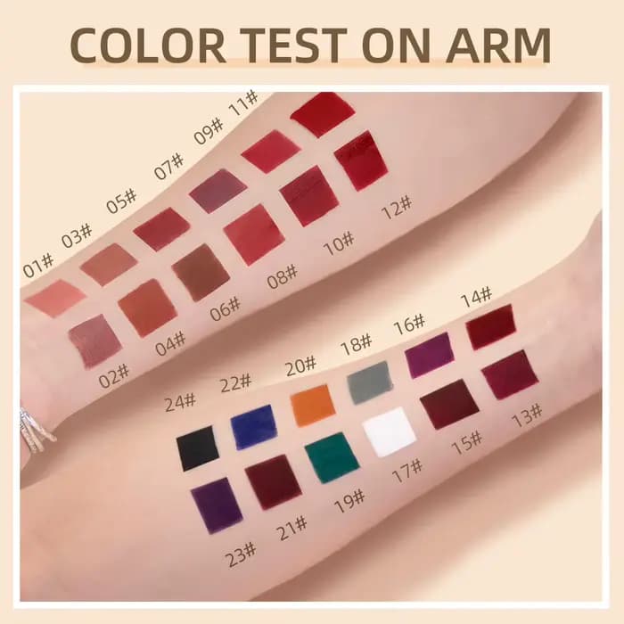 QIBEST mat liquide rouge à lèvres imperméable longue durée velours brillant