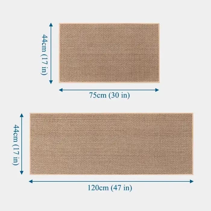 Polymères de sol de cuisine en lin tissé, anti-ald, caoutchouc lea lavé, astronomique, sergé naturel, porte d'entrée AREX, long tapis, résistant à l'huile, durable