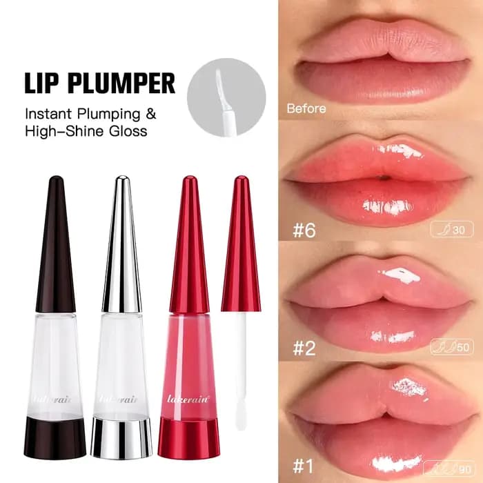 Lakerain Lip Plumper, gloss à lèvres hydratant transparent