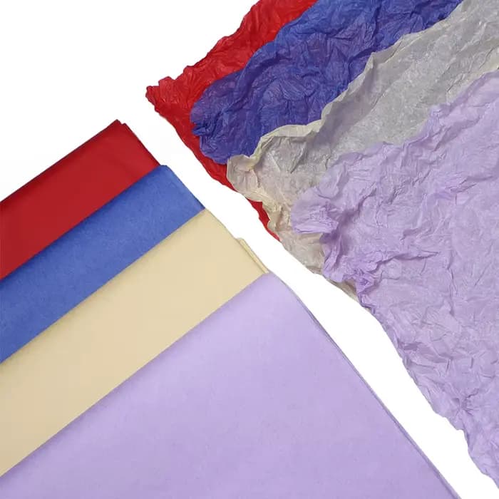 20 feuilles/sac 50x70cm Papiers de soie colorés pour emballage de vin, papier artisanal pliable DIY, fournitures d'emballage pour fêtes, mariages et décoration intérieure