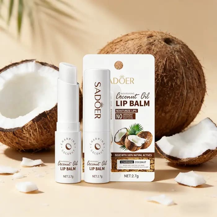 Baume à lèvres à la noix de coco - Nourrissant et hydratant longue durée pour hommes et femmes - Soin quotidien