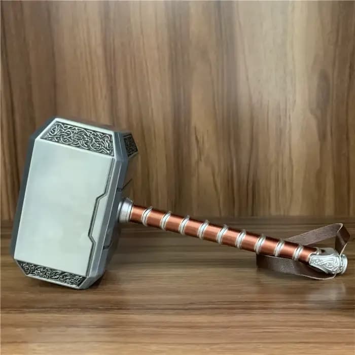 Marteau de Thor tonnerre marteau entièrement en métal film Cosplay armes modèle cadeau Marvel Avengers super-héros Iron Man recueillir jouet en boîte