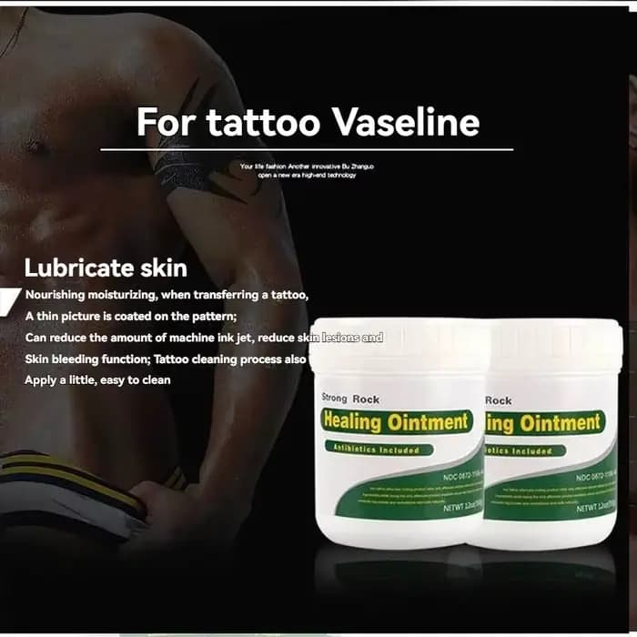 Vaseline de tatouage 350ml, hydrate la peau, aide à la coloration et à la lubrification, baume de tatouage, pâte lubrifiante, lingette, crème réparatrice pour les mains