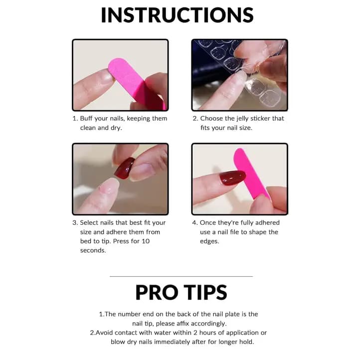 Ongles en amande 10 pièces