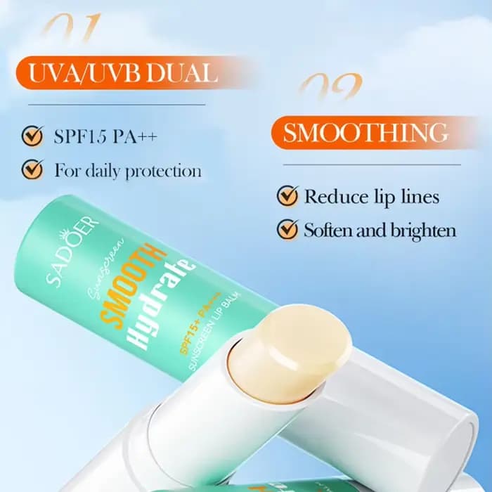 Spf 15 + crème solaire pour les lèvres bloqueur