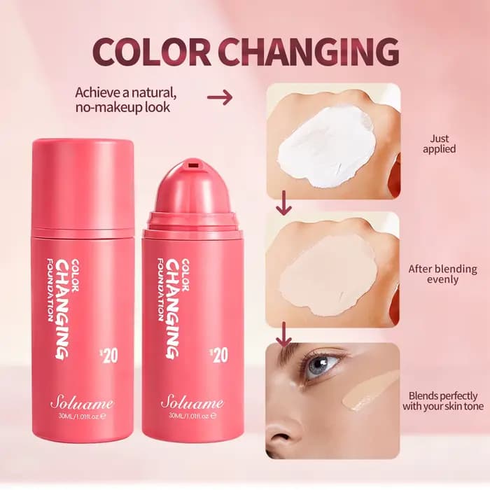 Fond de teint changeant de couleur SPF 20