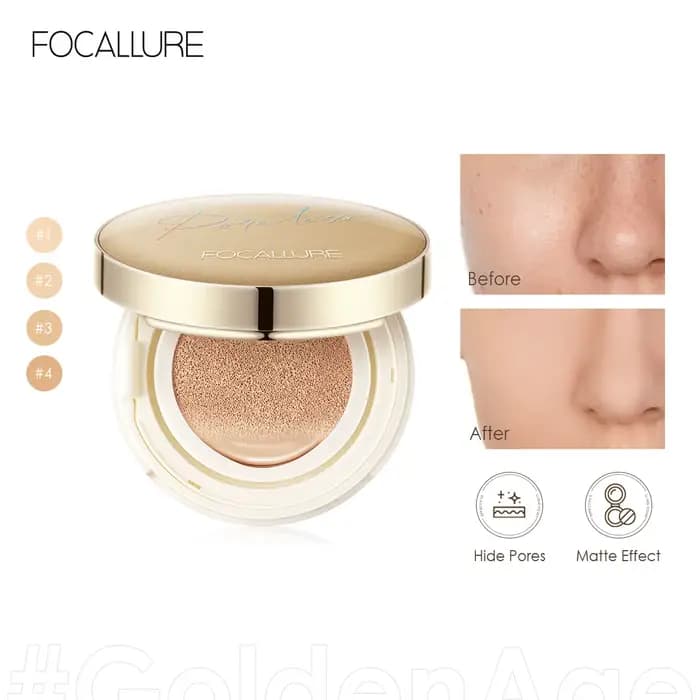 FOCALLURE fond de teint coussin d'air imperméable Base mate sans pores haute couverture crème pour le visage