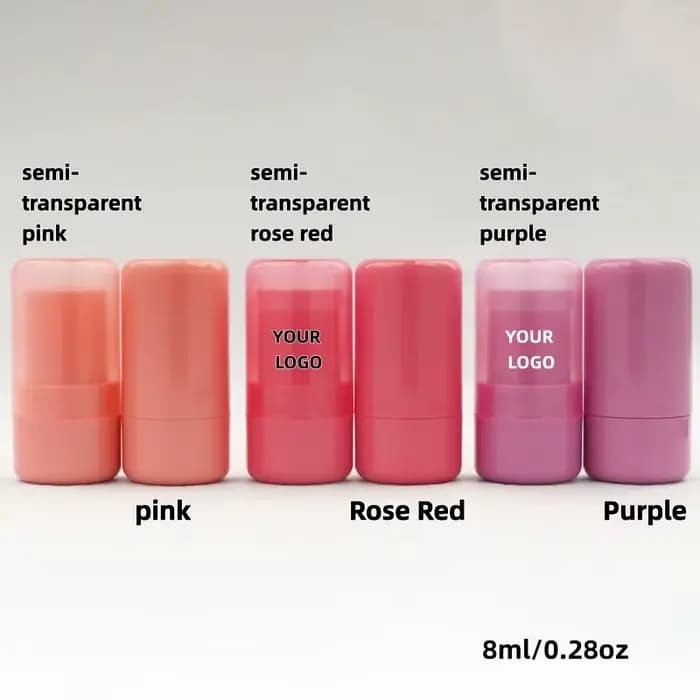 【Logo personnalisé】 50 pièces de tubes à rouge à lèvres ronds personnalisés pour l'emballage de produits de maquillage