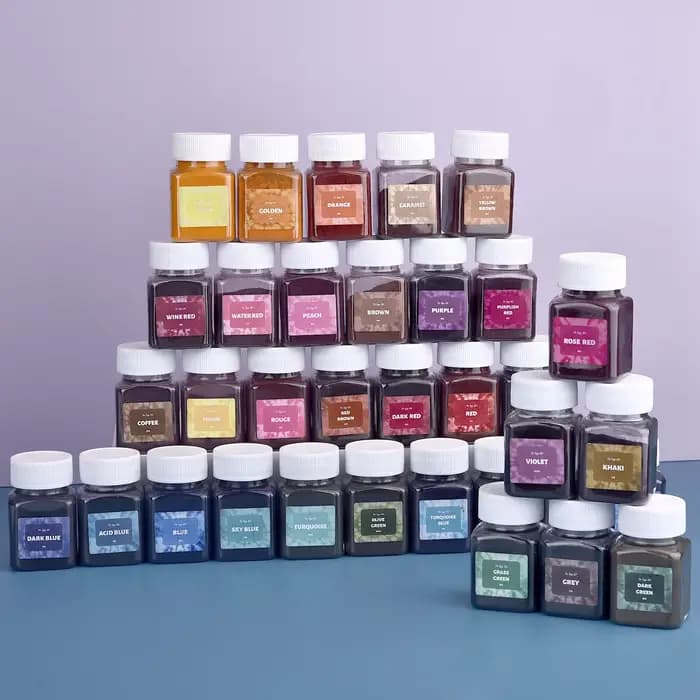 50ml Textile tissu colorant poudre teinture pour vêtements rénovation coloration rénovation lin jean coton jean cravate teinture bricolage