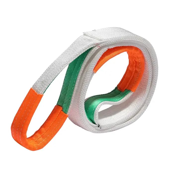Ceinture de levage, écharpe de grue de 3 tonnes, sangles de levage industrielles, corde de levage épaisse, élingues d'épandage de tressage à 4 couches