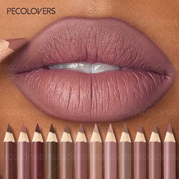 Crayon à lèvres mat longue durée, série marron, violet, rose, rouge à lèvres imperméable, cosmétiques pour femmes, 1 pièce