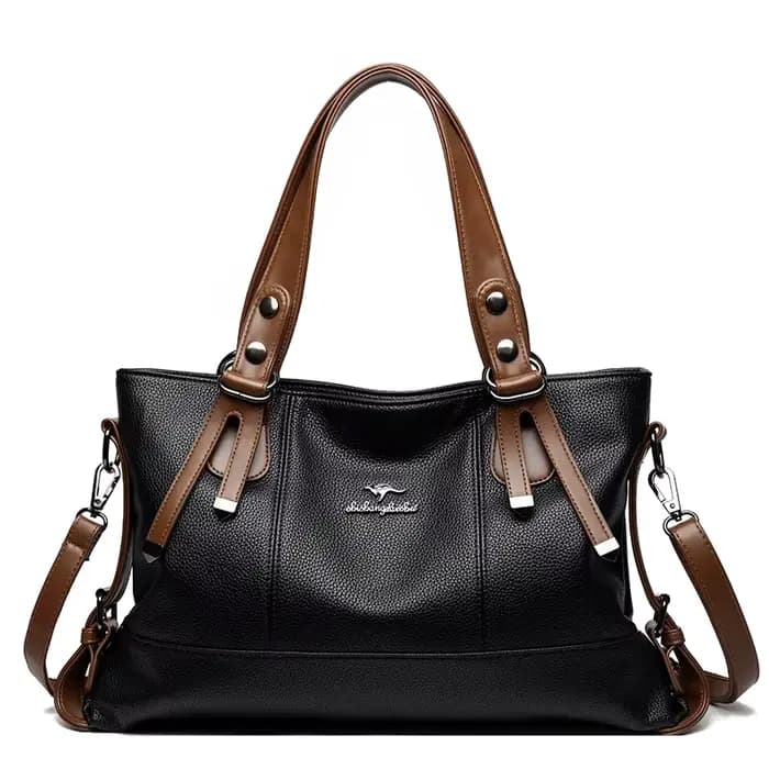 Sac à main en cuir souple de grande capacité pour femmes, sac à bandoulière à la mode, sac fourre-tout rétro de style américain, fait à la main, résistant à l'usure