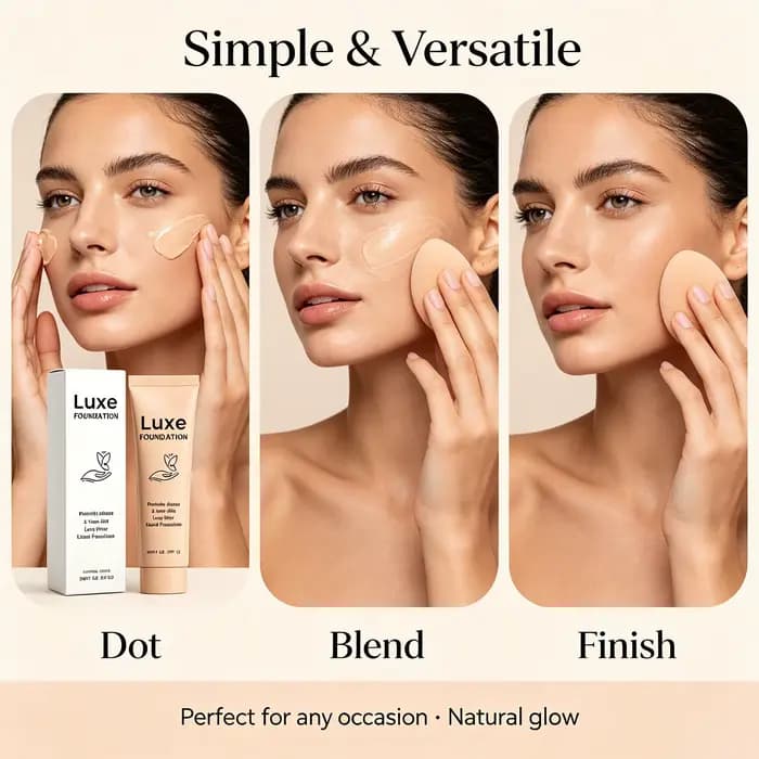 Fond de teint liquide changeant de couleur Luxe – Base de maquillage intelligente adaptative au