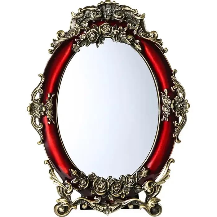 Miroir de maquillage Design Rose rouge