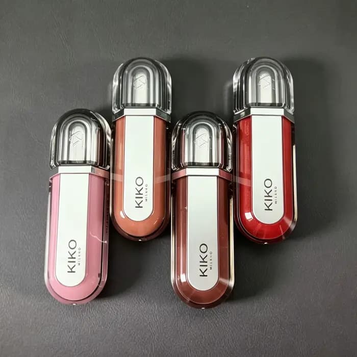 Kiko 3D Ginger Plumping Liquid Lip Glaze Transparent Lipgloss Mirror Lipstick Nourishing Full Lips Not Fading Natural Cosmetics