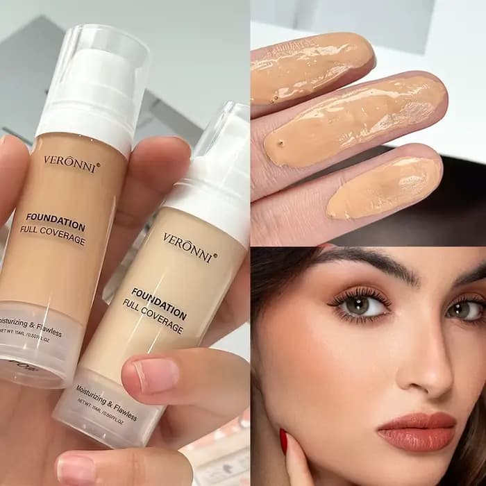 Fond de Teint Couvrant - Maquillage Liquide Modulable à Couvrance Totale pour Mélange Personnalisé