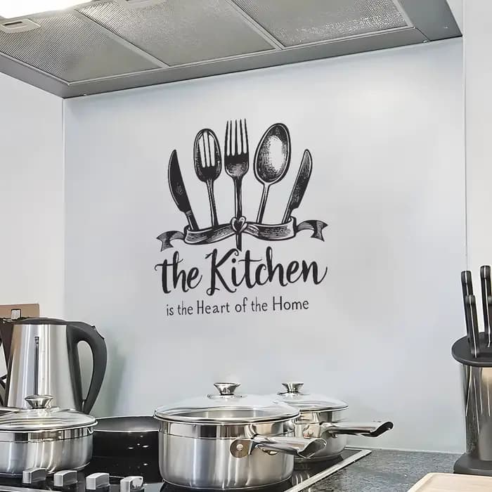 Autocollant de décoration murale de cuisine, citations de cuisine, sparadrap muraux de cuisine, Art floral, autocollants muraux amovibles en vinyle pour bricolage