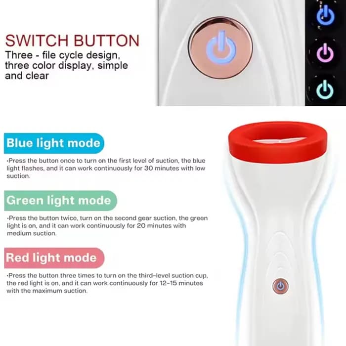 Pompe à lèvres électronique en silicone vibrant