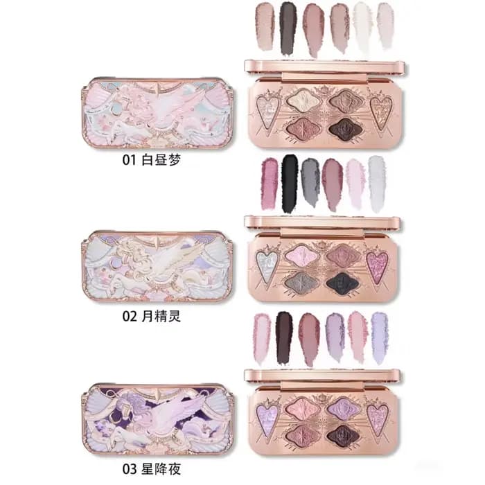 Flowerkaren fraise Cupidon Collection Palette de teint du visage Blush fard à paupières surligneur fleur savoir