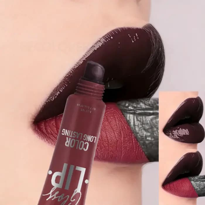 1PC Gloss à lèvres semi-permanent durable