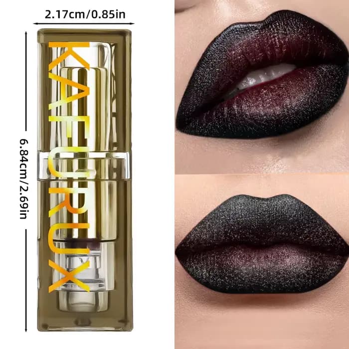 Rouge à lèvres bicolore marron noir