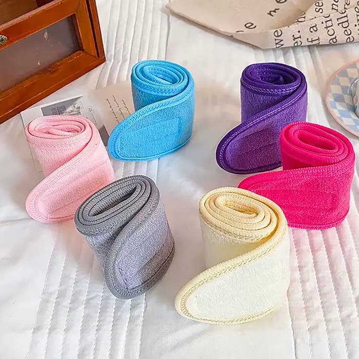 Bandeaux larges réglables pour femmes, bandeau de maquillage, lavage du visage, cosmétique, sauna, accessoires de maquillage pour dames